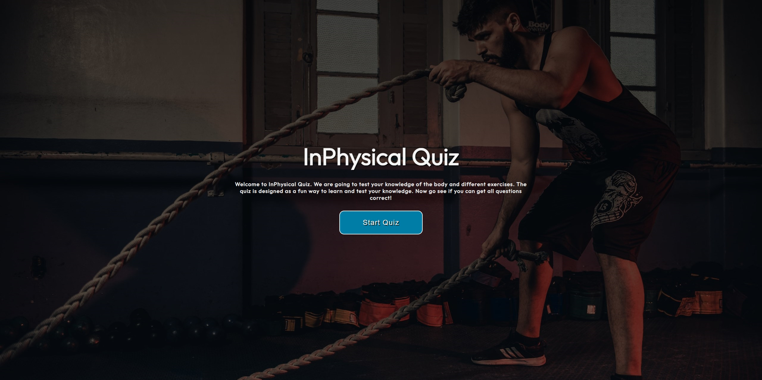 Screenshot of InPhysical Quiz Project